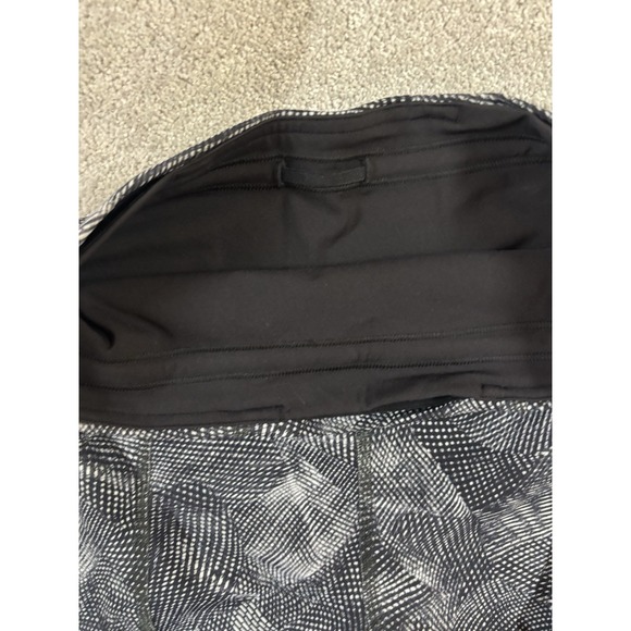 Lululemon Pace Rival High-Rise Crop 22" Velocity Mesh Island Mist Black‎ Size 6 - Picture 6 of 11